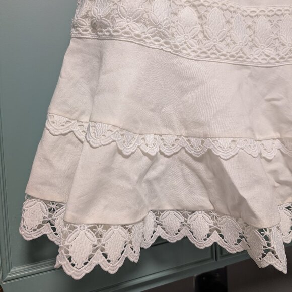 NWT endless rose White Lace Fit-and-Flare Mini Dress XS - Picture 3 of 11